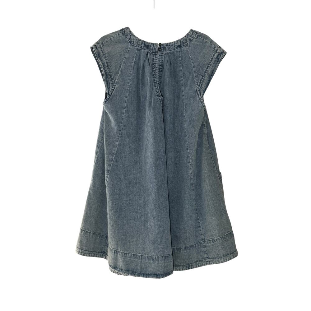 free people marcel mini blue wash denim dress / lakeside women size x-small xs - Picture 5 of 9